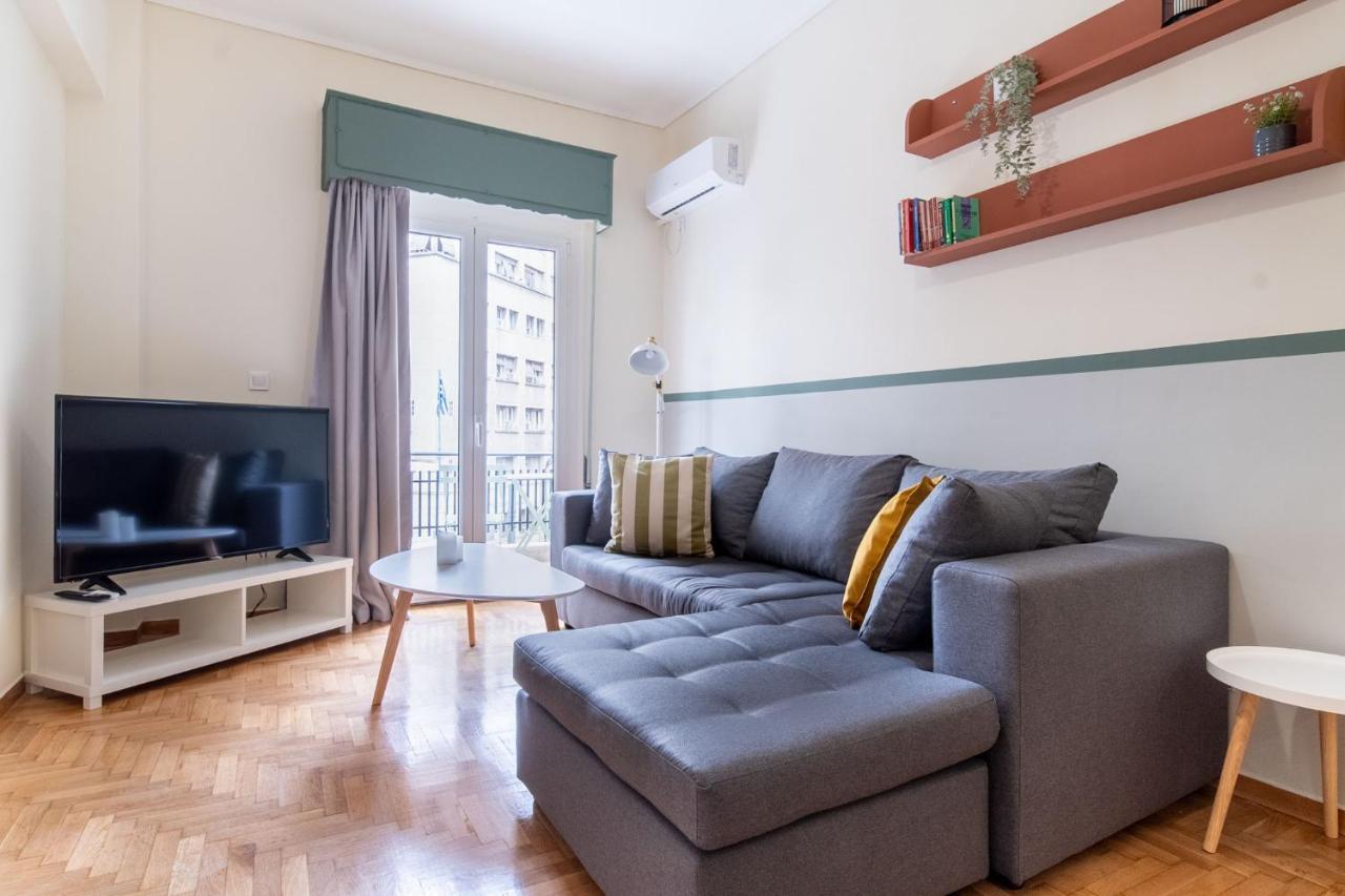 Mar25 By Smart Cozy Suites - In The Heart Of Athens - 9 Minutes From Metro - Available 24Hr 外观 照片